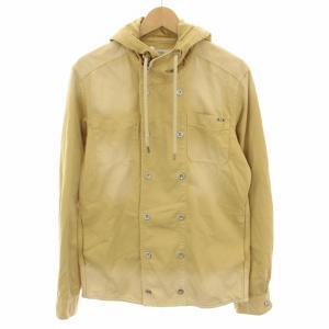 ダブルブレストジャケット アウター フード L ベージュ /YT
