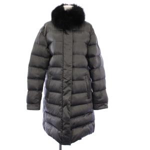 ダウンコート ファー 46 グレー