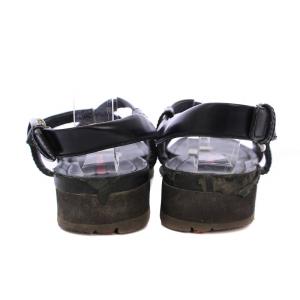 PRADA サンダル ストラップ レザー 38.5 黒 3X5055 /BM