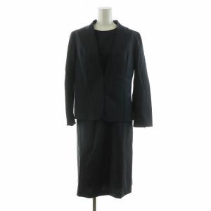 23SS BAHARIYE スーツ セットアップ 2点セット ノーカラージャケット ワンピース ベルト付き