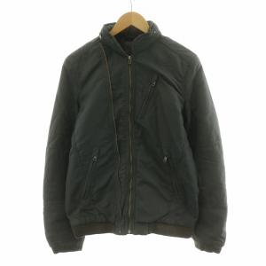 中綿ジャケット ジップアップ アウター フーディー S グレー /NQ