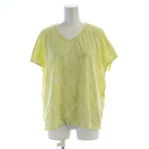 カットソー 総柄 半袖 M 黄 イエロー 白 ホワイト J0572UB821 /RO