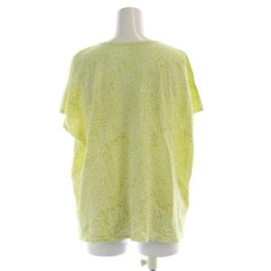 JURGEN LEHL カットソー 総柄 半袖 M 黄 イエロー 白 ホワイト J0572UB821 /RO