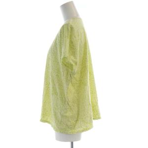 JURGEN LEHL カットソー 総柄 半袖 M 黄 イエロー 白 ホワイト J0572UB821 /RO