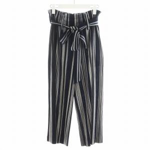 イッセイミヤケ イージーパンツ ストライプ柄 2 グレー ネイビー ブラック PP81-JF524