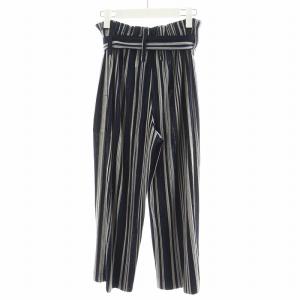 PLEATS PLEASE ISSEY MIYAKE イッセイミヤケ イージーパンツ ストライプ柄 2 グレー ネイビー ブラック PP81-JF524