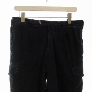 INCOTEX テーパードパンツ ベロア 48 紺 ネイビー 313XO /EE