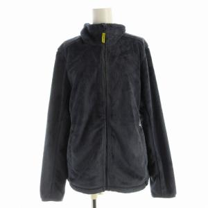 フリースジャケット ブルゾン ジップアップ S 紺 ネイビー /EE