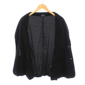 GIORGIO ARMANI ニット テーラードジャケット アウター 50 ネイビー JSG53JJSBTJ /YM
