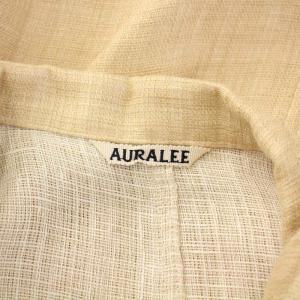 AURALEE LINEN DOUBLE FACE BLOUSON リネンダブルフェイスブルゾン ジャケット シングル