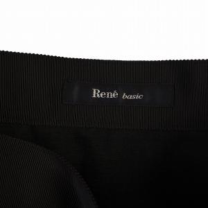 René チュールスカート ひざ丈 34 黒 5744100 /BM