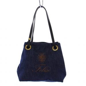 ハンドバッグ デニム レザー インディゴ 17-20/1-DW06+4 /BM