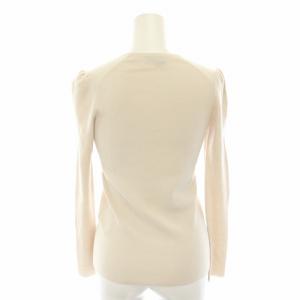 Drawer カシミヤニット セーター クルーネック 長袖 パフスリーブ 1 ベージュ 6513-106-0517 /YT