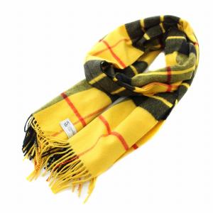 マクラウドオブルイス Macleod of lewis 中判ストール マフラー フリンジ チェック柄 カシミヤ