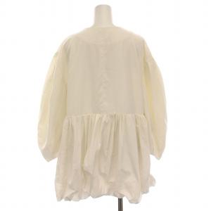 CELFORD 24SS ペプラムバルーンブルゾン ノーカラー ジャケット ジップアップ F 白 CWFJ242011