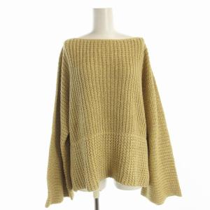 ニット セーター 長袖 シルク混 リネン混 XL ベージュ 0160746HS0 /EE