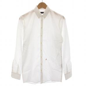 ボタンダウンシャツ ワンポイント刺繍 長袖 46 白 S71DL0532 /YM