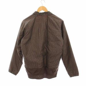 kolor 12AW ニット切替 コーチジャケット ブルゾン 中綿 1 ブラウン 12WCM-G03107 /YM