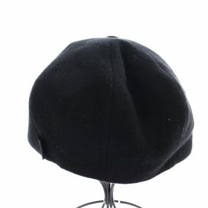 Borsalino キャスケット 帽子 ウール 62 黒 ブラック /KU