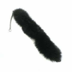 S Max Mara マフラー ショール ティペット フォックスファー F ブラック 95860219 /NQ