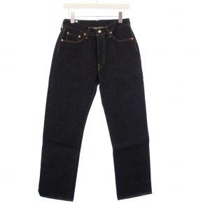 15oz デニムパンツ ジーンズ ストレート ステッチ W30 紺 SD-101 /KH