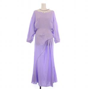 ワンピース MET DRESS ZARA NEW FW23 METAL PIECE ASYMMETRIC MIDI DRESS GREEN/BLUE
