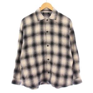 OPEN COLLAR OMBRE SHIRTS オープンカラーオンブレシャツ ネルシャツ カジュアル