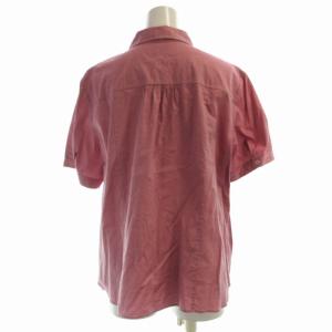 BURBERRY LONDON シャツ ブラウス ロゴ 刺繍 半袖 48 ピンク FEB64-356-18 /RO