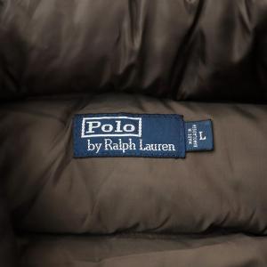 Polo by Ralph Lauren ダウンジャケット フード アウター L 茶 ブラウン JR-RL-LW0740 /AN37