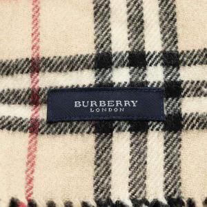BURBERRY ノバチェック ストール フリンジ ウール ベージュ ブラック レッド