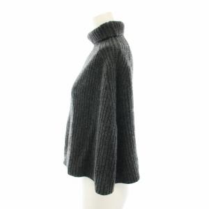 SACRA エクストラファインラムウールポンチョ EX.FINE LAMBWOOL ニット ハイネック 38 グレー