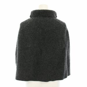 SACRA エクストラファインラムウールポンチョ EX.FINE LAMBWOOL ニット ハイネック 38 グレー