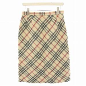 スカート ロング ミモレ フレア ノバチェック 13 ベージュ 黒 ブラック 赤 レッド FXB41-091