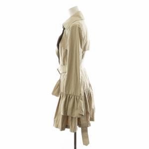BURBERRY BLUE LABEL コート ミドル丈 ギャザー 38 ベージュ E1A58-334-40 /AN17