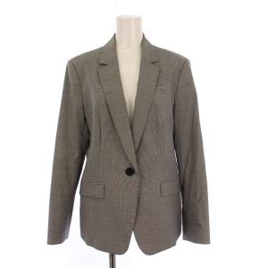 INDIVI セットアップ スーツ 上下 テーラードジャケット 総裏地 シングル 1B タイトスカート ひざ丈 千鳥格子