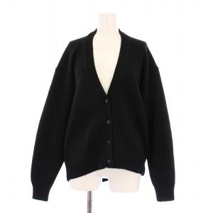 ニットカーディガン XS ブラック