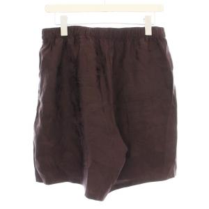 MUSE de Deuxieme Classe 23SS ボタニカル柄 ショートパンツ 23030500422010 シルク混 ハーフパンツ F 茶 ブラウン