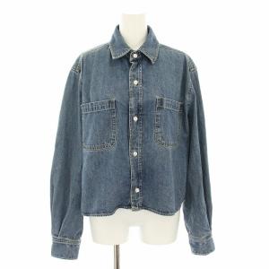 24AW ショートデニムシャツ デニムジャケット ジージャン Gジャン 青 ブルー 24050200900240