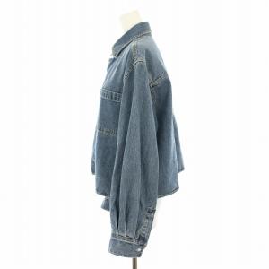 Spick&Span 24AW ショートデニムシャツ デニムジャケット ジージャン Gジャン 青 ブルー 24050200900240