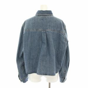 Spick&Span 24AW ショートデニムシャツ デニムジャケット ジージャン Gジャン 青 ブルー 24050200900240