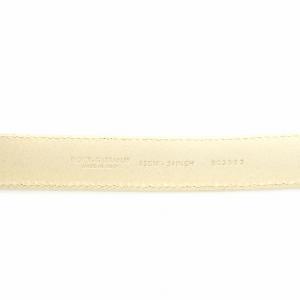 DOLCE&GABBANA ベルト ハトメ レザー 85CM-34INCH 白 ホワイト /AN9