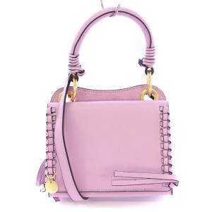 TILDA チルダ 2WAY ハンドバッグ ワンハンドル ショルダーバッグ コンパクト レザー ロゴチャーム