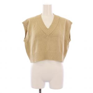 ROBERTO COLLINA 23SS CTN VN ショートベスト ニット プルオーバー 無地 Vネック