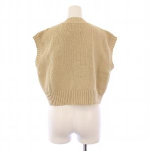 Plage ROBERTO COLLINA 23SS CTN VN ショートベスト ニット プルオーバー 無地 Vネック