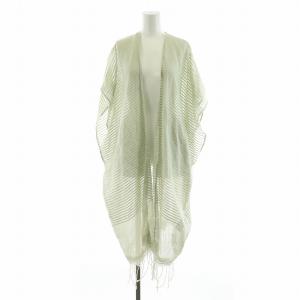 タグ付き SU PARIS GOWN カーディガン ガウン ロング F グリーン 21020570000110