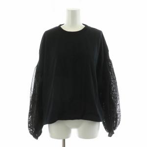 タグ付き remake レースバルーンTee Tシャツ 長袖 F ブラック 22070521003110