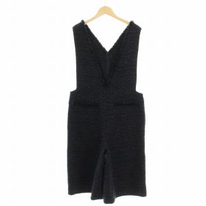 22SS ＆NAVY ツイード サロペット 22040900229010 クロップド パンツ F ネイビー