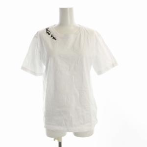 Les Petits Basics Deja Vu Tee Tシャツ カットソー プリント 半袖 S 白