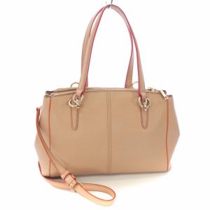 COACH ハンドバッグ トートバッグ ショルダーバッグ 2WAY レザー ピンク F20476 /TK