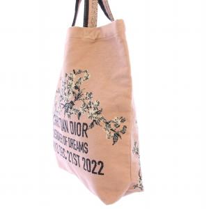 Christian Dior 「クリスチャンディオール、夢のクチュリエ」展限定 トートバッグ ハンドバッグ ロゴ ゴブラン織 花柄 刺繍